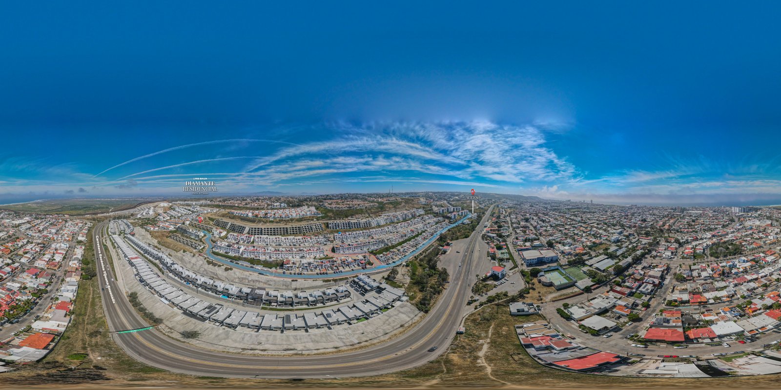 Panorámica aérea de Diamante Residencial