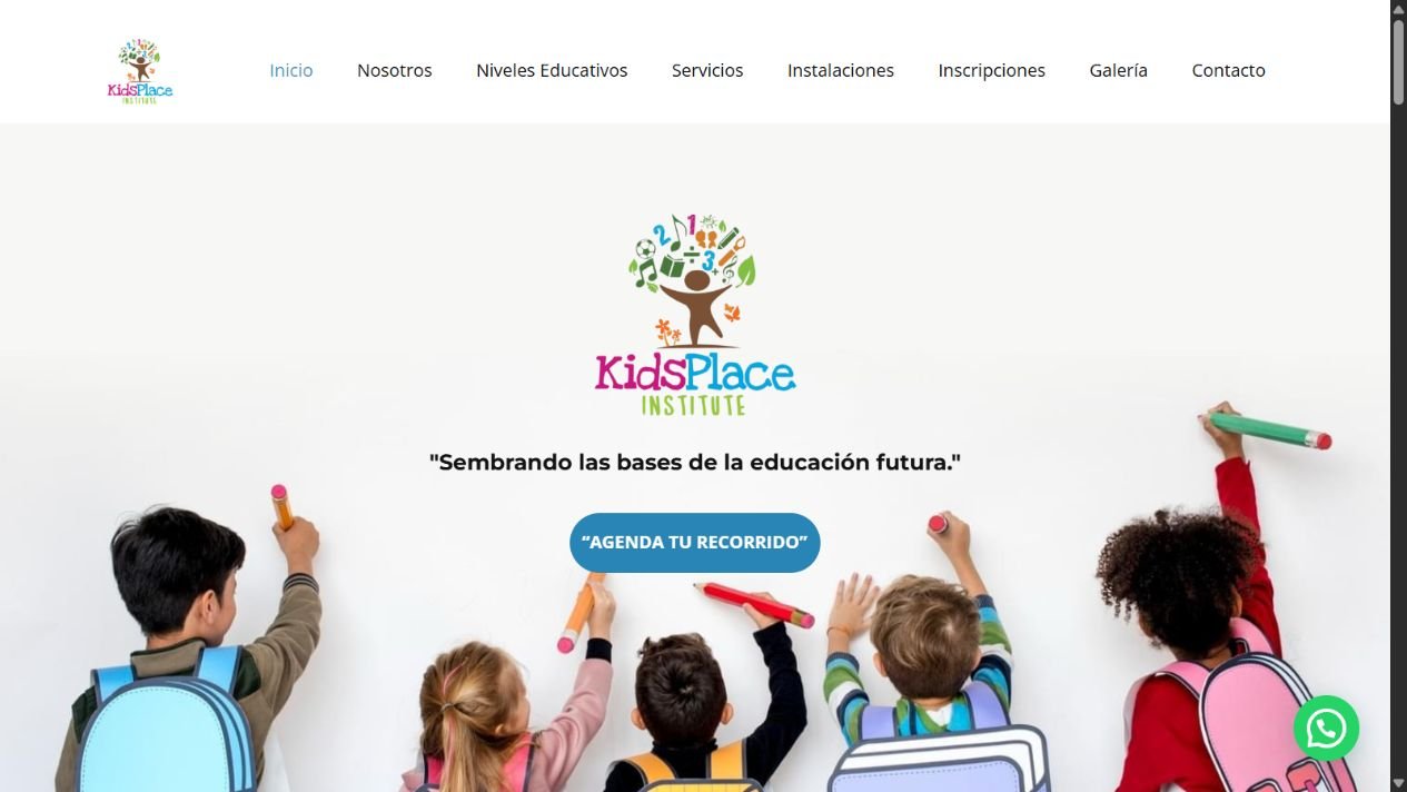 Portada del sitio Kids Place Institute